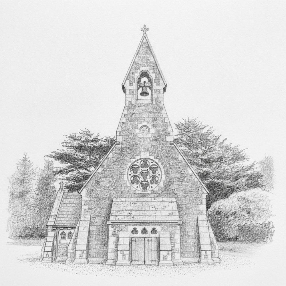 All Saints Killesk pencil sketch preview