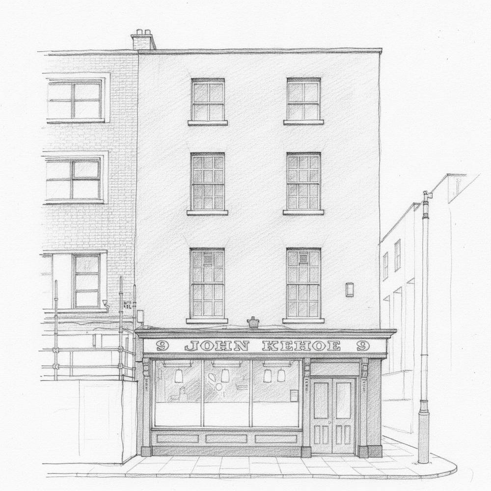 Kehoes Dublin pencil sketch preview
