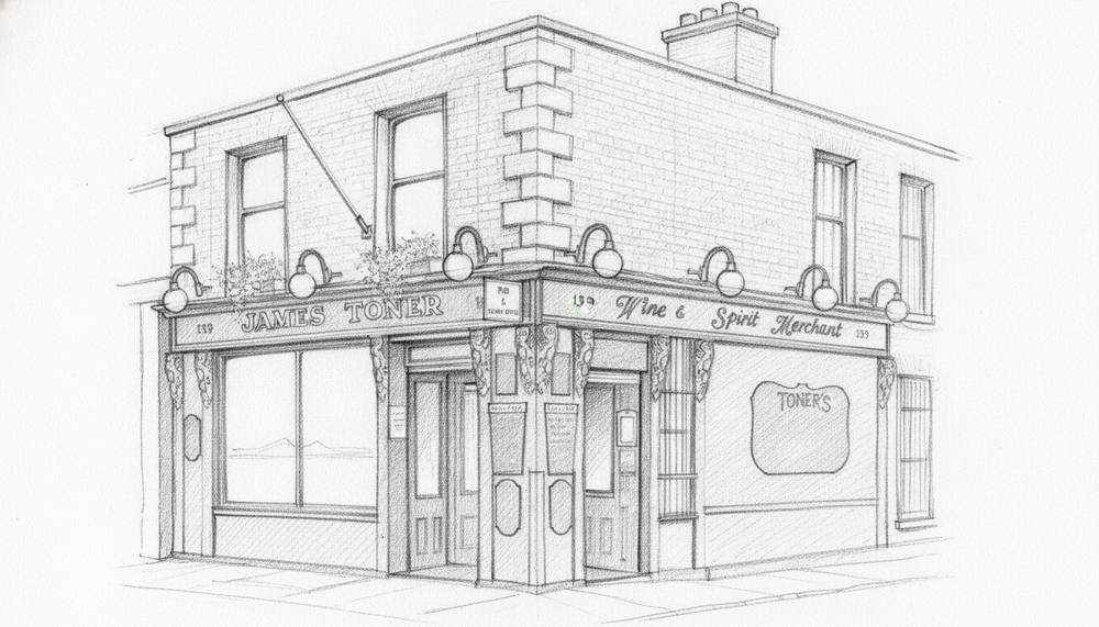 Toners Exterior pencil sketch preview